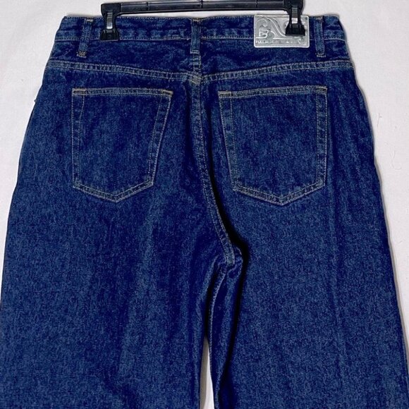 Full Blue Med Dark Wash Flannel Lined Winter Jeans 14 - Picture 13 of 14